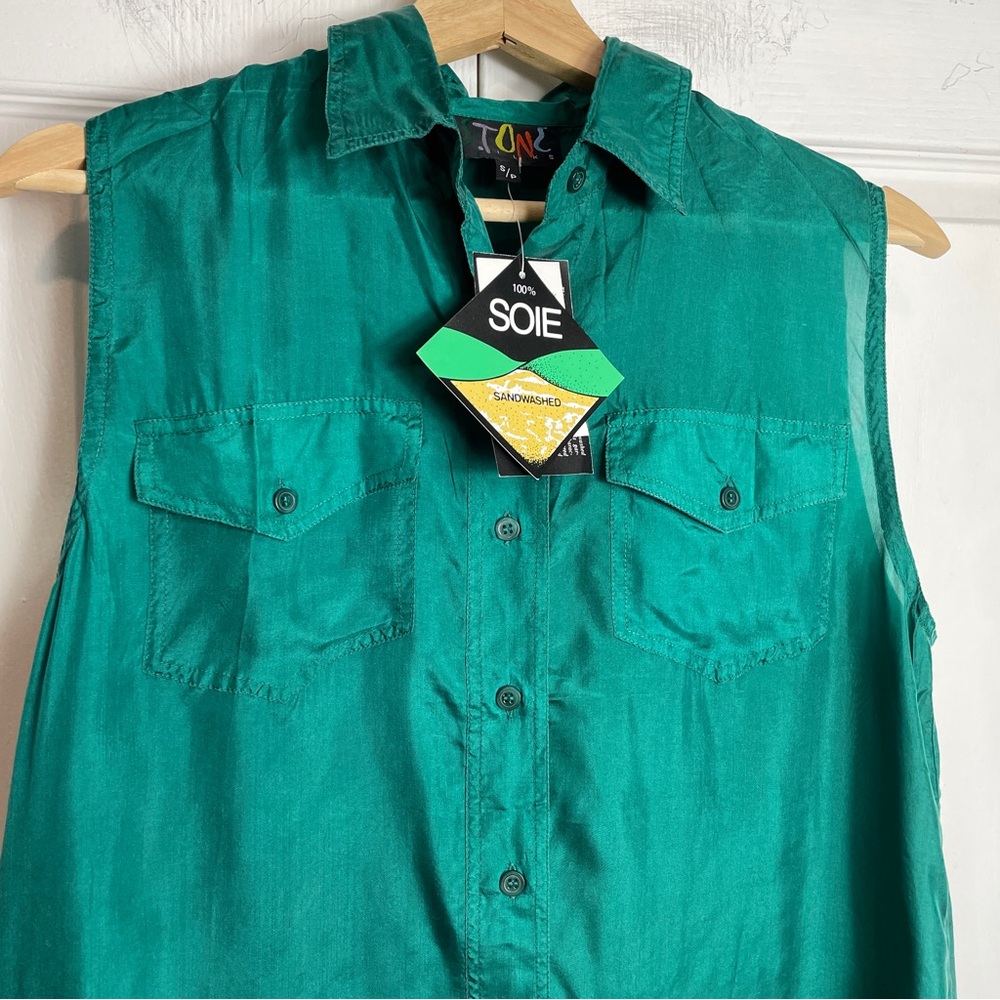 90s Sleeveless SILK Top